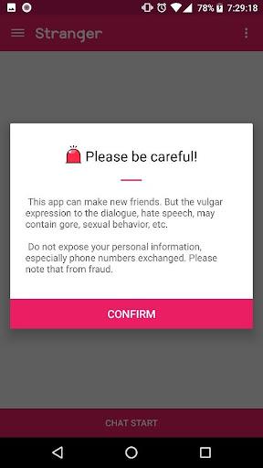 Stranger with Chat (Random) - عکس برنامه موبایلی اندروید