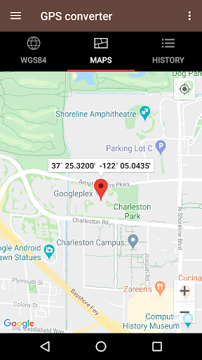 GPS coordinate converter for Android Download Bazaar