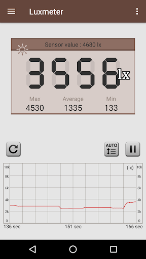 Smart Luxmeter - Image screenshot of android app