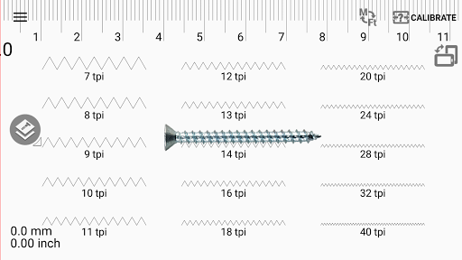 Thread pitch gauge - عکس برنامه موبایلی اندروید