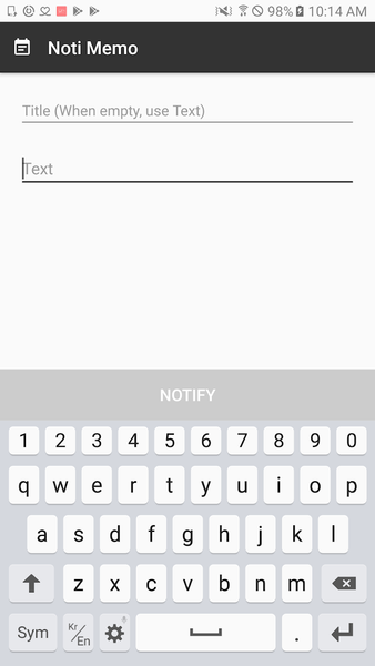 Notification Bar Memo - عکس برنامه موبایلی اندروید