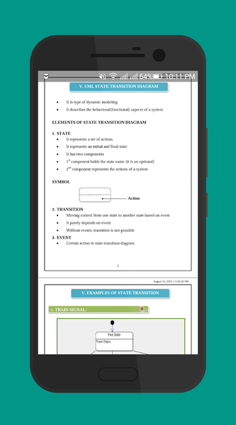 UML Tutorials - Image screenshot of android app