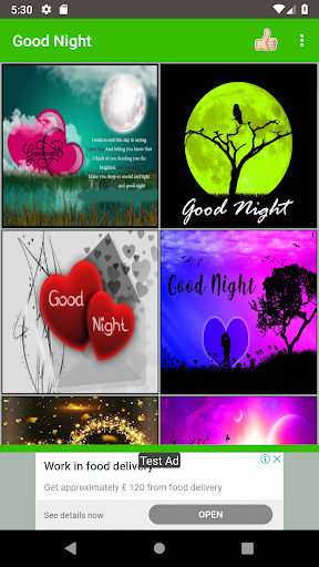 Good Night Love Images - Image screenshot of android app