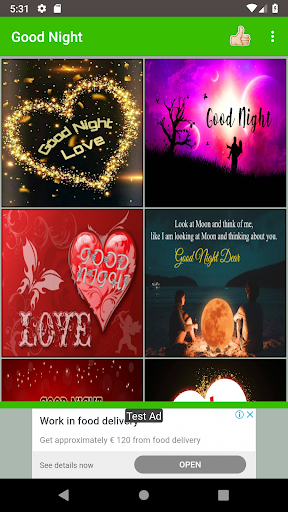 Good Night Love Images - Image screenshot of android app
