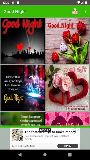 Good Night Love Images - Image screenshot of android app