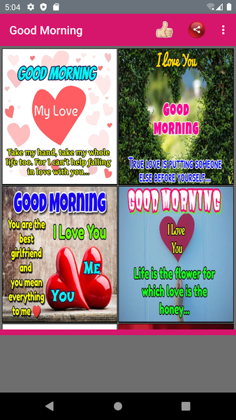 Good Morning & Love Images - Image screenshot of android app