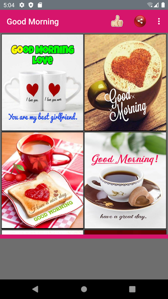 Good Morning & Love Images - Image screenshot of android app