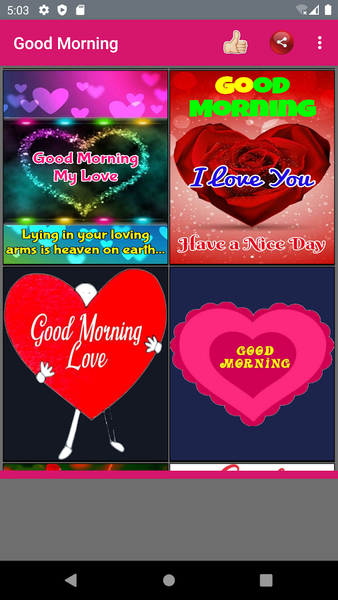 Good Morning & Love Images - Image screenshot of android app