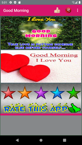 Good Morning & Love Images - Image screenshot of android app