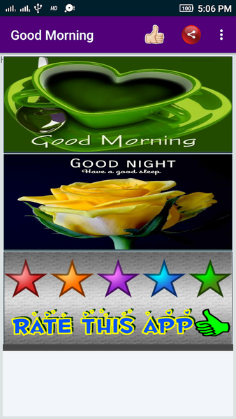 Good Morning Images, Night Ima - عکس برنامه موبایلی اندروید