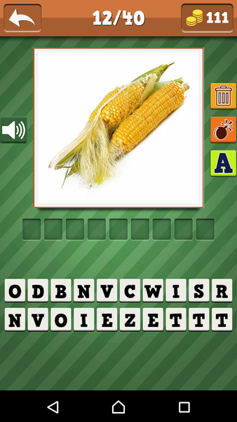 Vegetables Quiz - Gameplay image of android game