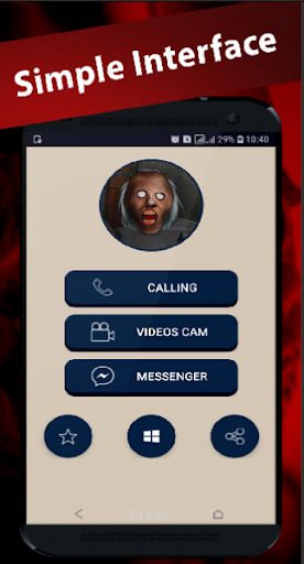 scary granny's video call/chat game prank - عکس بازی موبایلی اندروید