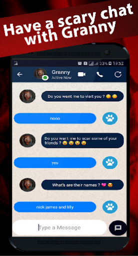 scary granny's video call/chat game prank - عکس بازی موبایلی اندروید