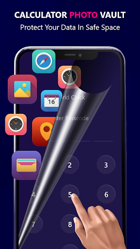 Calculator photo vault - عکس برنامه موبایلی اندروید