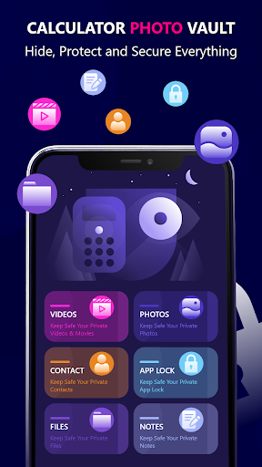 Calculator photo vault - عکس برنامه موبایلی اندروید