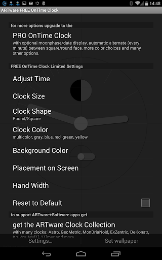 OnTime Clock Live Wallpaper - Image screenshot of android app
