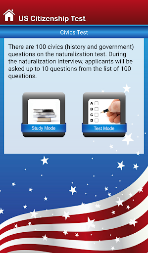 US Citizenship Test 2022 - عکس برنامه موبایلی اندروید