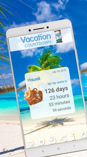 Vacation Countdown App - Image screenshot of android app