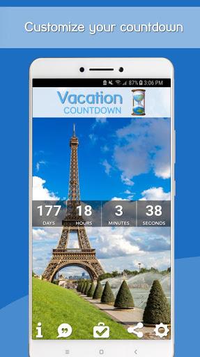 Vacation Countdown App - عکس برنامه موبایلی اندروید