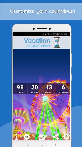 Vacation Countdown App - عکس برنامه موبایلی اندروید