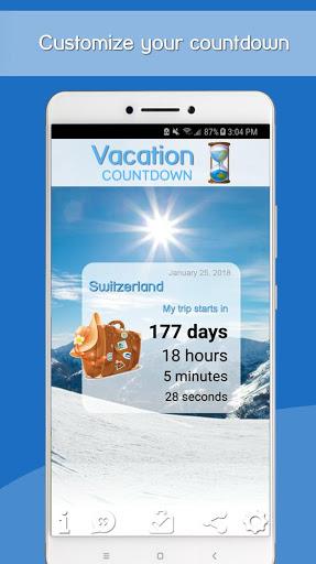 Vacation Countdown App - عکس برنامه موبایلی اندروید