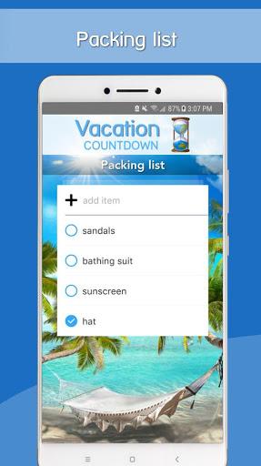 Vacation Countdown App - عکس برنامه موبایلی اندروید
