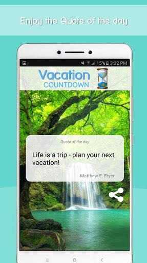 Vacation Countdown App - عکس برنامه موبایلی اندروید
