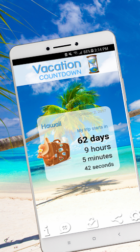 Vacation Countdown App - عکس برنامه موبایلی اندروید