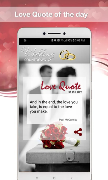 Wedding Countdown App ۲۰۲۵ - عکس برنامه موبایلی اندروید