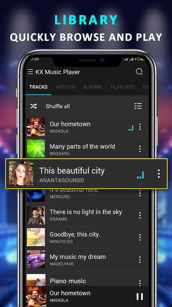 KX Music Player Pro - Image screenshot of android app