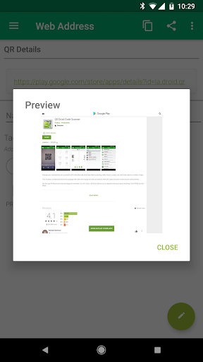 QR Droid - Image screenshot of android app