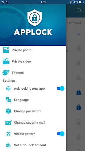 Applock - عکس برنامه موبایلی اندروید