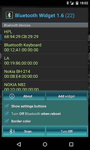 Bluetooth On/Off Widget - عکس برنامه موبایلی اندروید