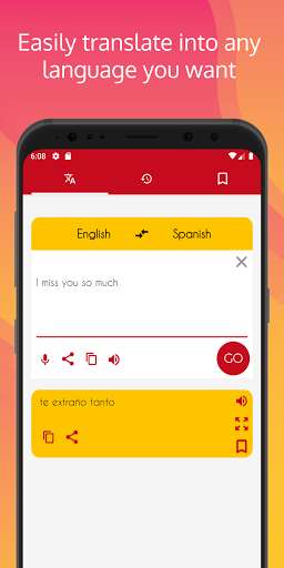 English Spanish Translator - Image screenshot of android app