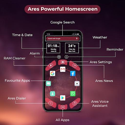 Ares Launcher with 4D Themes - Image screenshot of android app