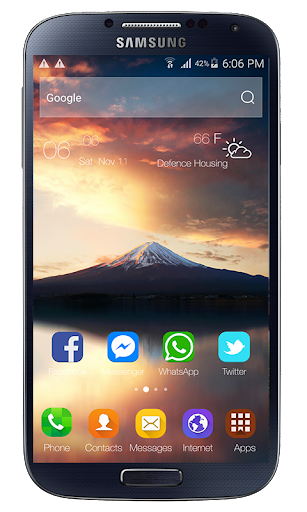 Launcher Samsung Galaxy S8 The - عکس برنامه موبایلی اندروید