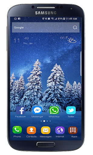 Launcher Theme for Samsung Gal - Image screenshot of android app