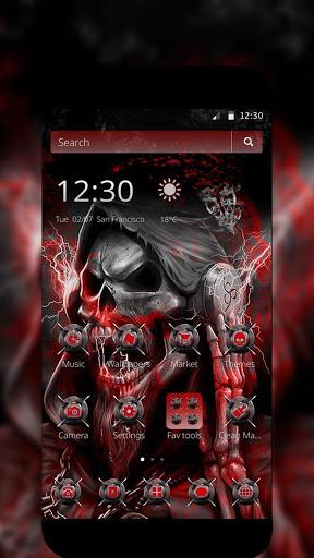 Blood Death Skull Theme - عکس برنامه موبایلی اندروید