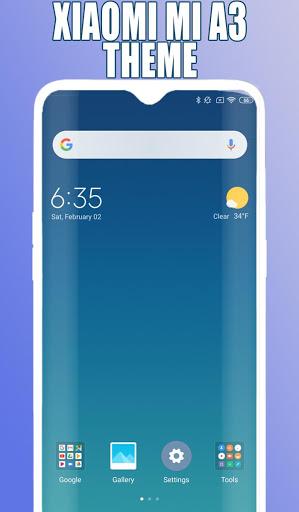 Xiao mi Mi A۳ launcher, Xiao-mi A۳ theme - عکس برنامه موبایلی اندروید