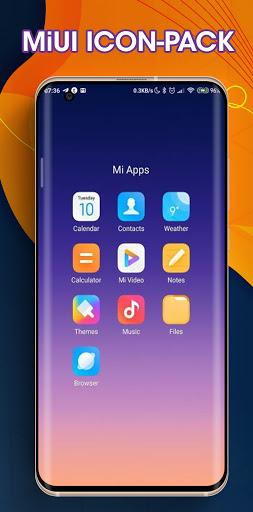 Xiaomi mi 11 Launcher, theme f - Image screenshot of android app