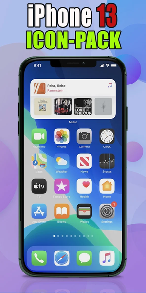 iPhone 13 theme, Launcher for - عکس برنامه موبایلی اندروید