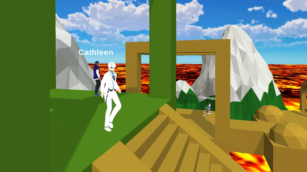 The floor is lava game parkour - Gameplay image of android game