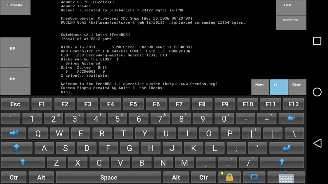 lBochs PC Emulator - Image screenshot of android app