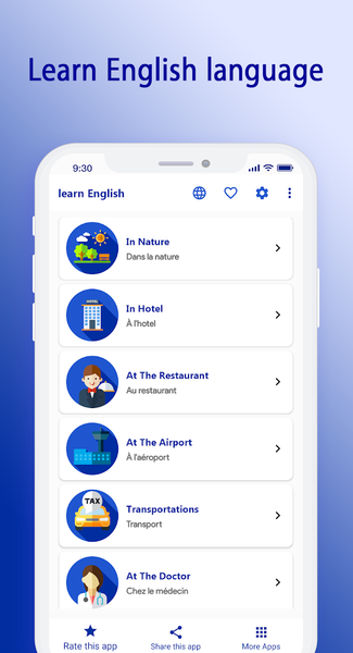 Learn English language offline - Image screenshot of android app