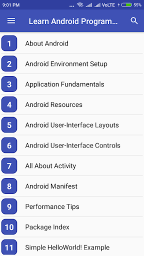 Learn Android Programming - Image screenshot of android app