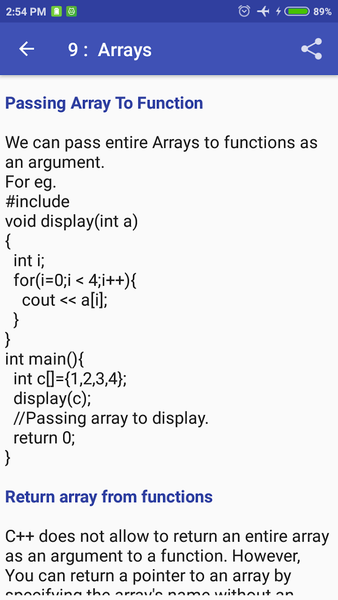 Learn C++ Programming - عکس برنامه موبایلی اندروید