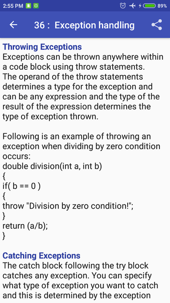 Learn C++ Programming - عکس برنامه موبایلی اندروید