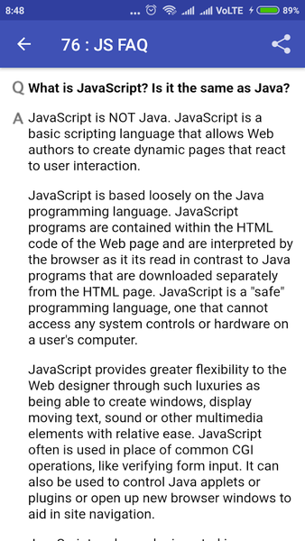Learn Javascript Programming - Image screenshot of android app