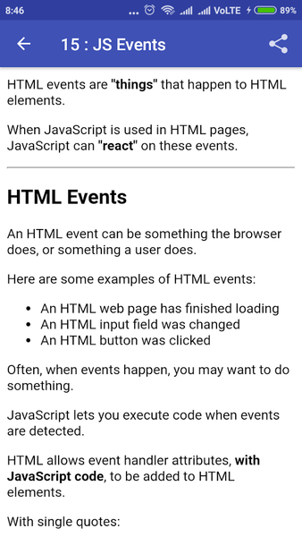 Learn Javascript Programming - Image screenshot of android app