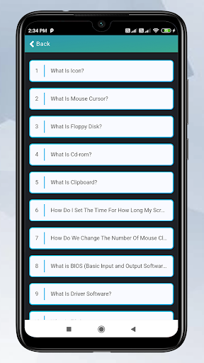 Computer Basic Fundamentals - Image screenshot of android app